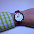 Tissot Quickster Chronograph NBA Chicago Bulls White Dial Red NATO Strap Watch For Men - T095.417.17.037.04