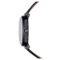 Swarovski Crystalline Wonder Black Dial Black Leather Strap Watch for Women - 5664311