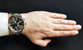 Tissot T Classic Chrono XL Black Dial Silver Steel Strap Watch For Men - T116.617.11.057.01
