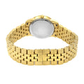 Movado Museum Classic Quartz Black Dial Gold Steel Strap Watch For Women - 0607005