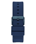 Guess Formula Multifunction Blue Dial Blue Silicone Strap Watch For Men - GW0579G3