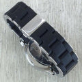 Marc Jacobs Rock Chronograph Black Dial Black Silicone Strap Watch for Women - MBM2551