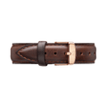 Daniel Wellington Classic Petite York White Dial Brown Leather Strap Watch For Women - DW00100176