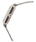 Guess Highline White Dial Silver Mesh Bracelet Watch For Women - W0826L1