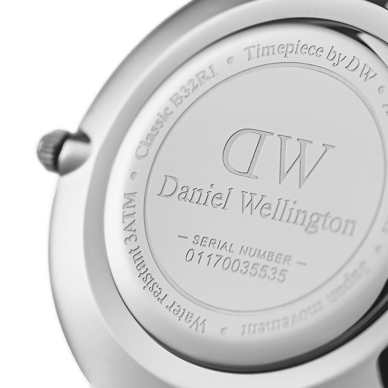 Daniel Wellington Roselyn 3A Petite White Dial Ruby Red NATO Strap Watch For Women - DW00100292
