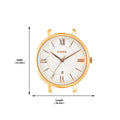 Fossil Jacqueline Mother of Pearl White Dial Gold Mesh Strap Watch for Women - ES4352