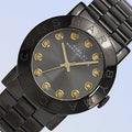Marc Jacobs Amy Black Dial Black Steel Strap Watch for Women - MBM8595