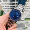 Tissot Luxury Powermatic 80 Blue Dial Silver Steel Strap Watch For Men - T086.407.11.041.00