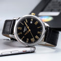 Tissot T Classic Dream Black Dial Black Leather Strap Watch for Men - T033.410.26.053.01