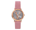 Versace Virtus Quartz Grey Dial Pink Leather Strap Watch for Women - VEHC00319
