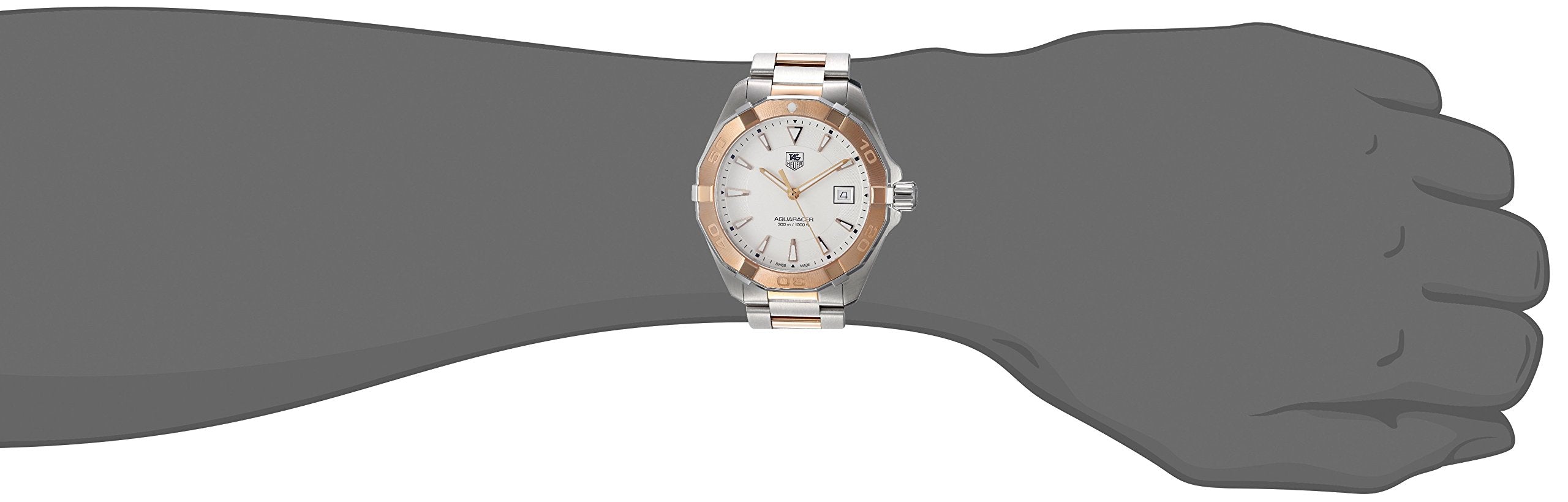 Tag Heuer Aquaracer White Dial Watch for Men - WAY1150.BD0911