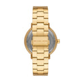 Michael Kors Blake Quartz Black Dial Gold Steel Strap Watch for Men - MK9136