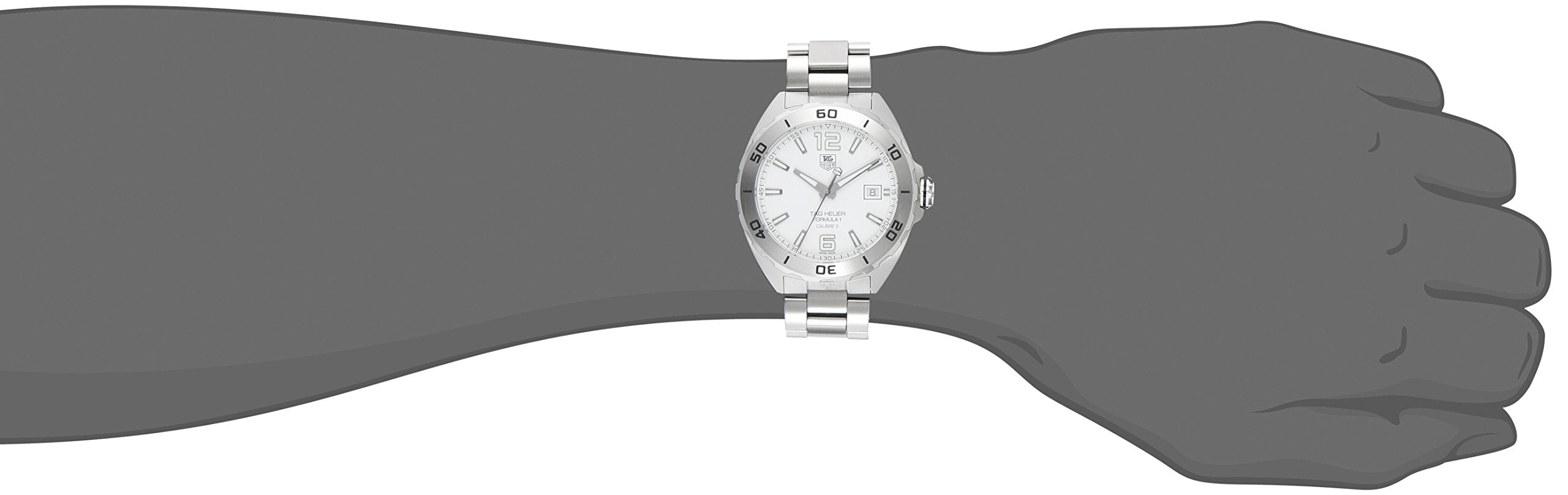 Tag Heuer Formula 1 White Dial Watch for Men - WAZ2114.BA0875