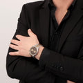 Maserati Legend Chronograph Brown Dial Two Tone Steel Strap Watch For Men - R8873638003