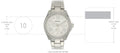 Fossil Cecile Chronograph Silver Dial Silver Steel Strap Watch for Women - AM4481