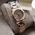 Burberry The City Rose Gold Dial Rose Gold Steel Strap Watch for Women - BU9235
