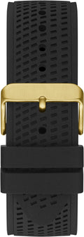 Guess Trophy Multifunction Black Dial Black Rubber Strap Watch for Men - GW0333G2