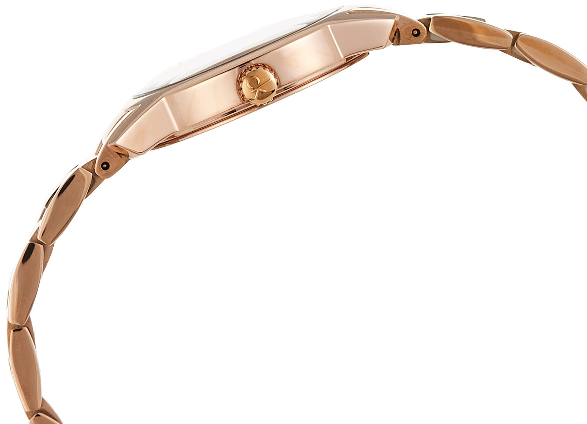 Calvin Klein City White Mother of Pearl Dial Rose Gold Steel Strap Watch for Women - K2G23646