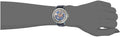 Fossil Boyfriend Skeleton Blue Dial Blue Leather Strap Watch for Women - ME3136
