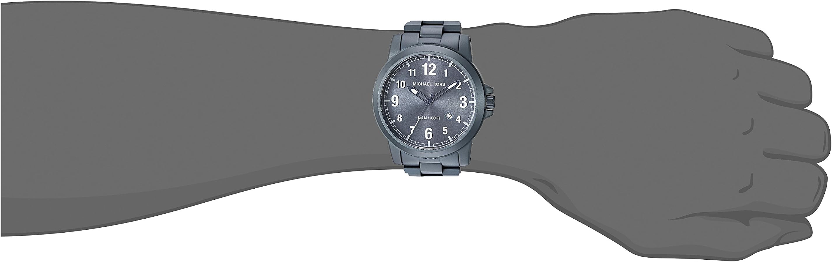 Michael Kors Paxton Quartz Blue Dial Blue Steel Strap Watch For Men - MK8533