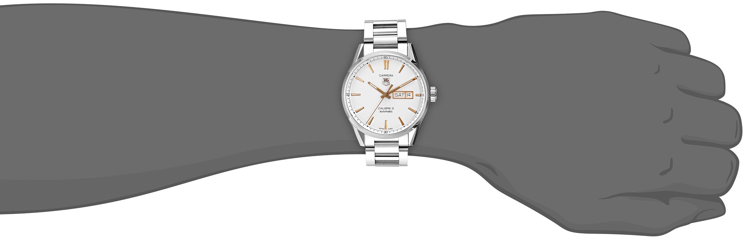 Tag Heuer Carrera White Dial Watch for Men - WAR201D.BA0723