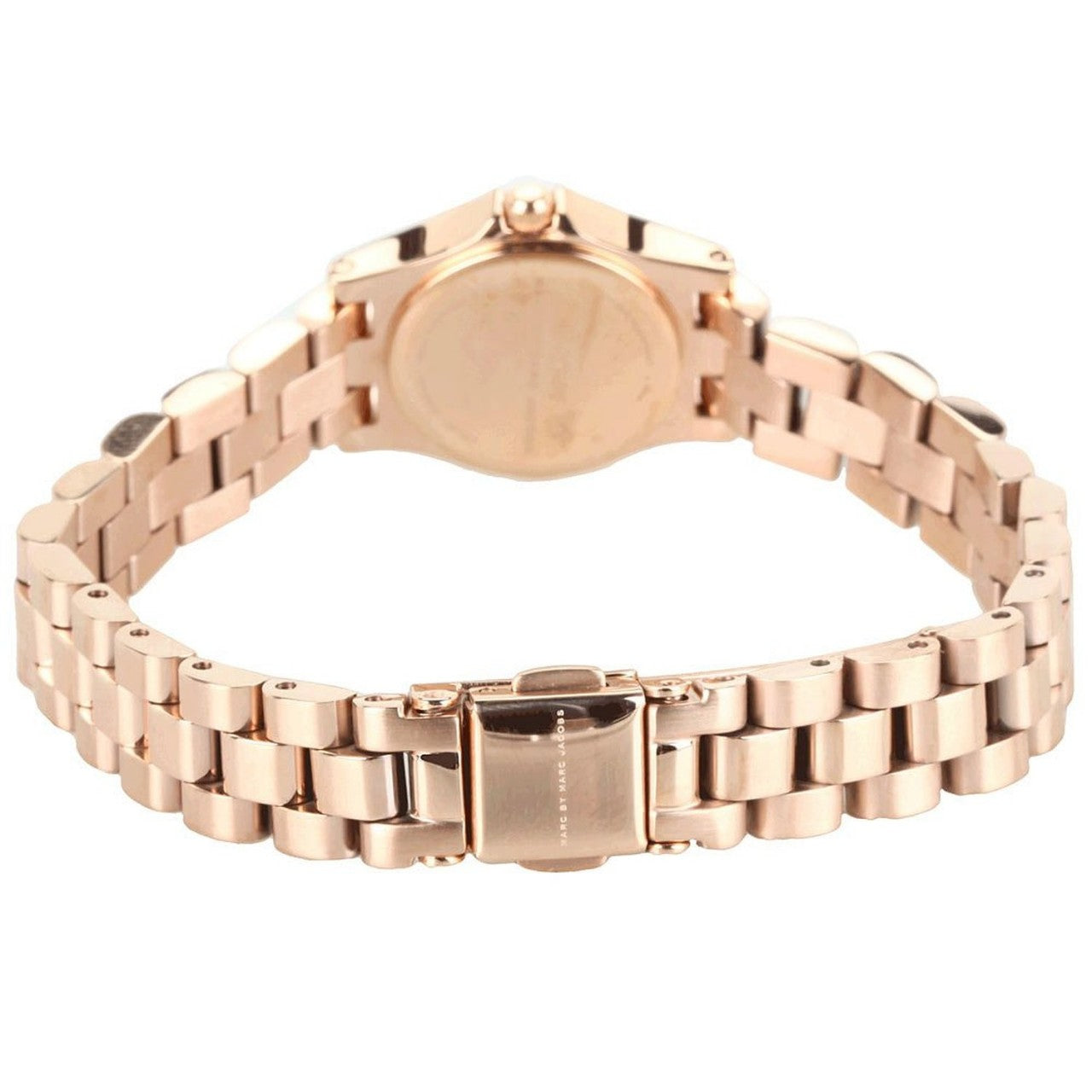Marc Jacobs Dinky Rose Gold Dial Rose Gold Steel Strap Watch for Women - MBM3200