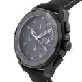 Tag Heuer Aquaracer Automatic Chronograph Special Edition Titanium Grey Dial Black Leather Strap Watch for Men - CAY218B.FC6370