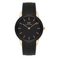 Daniel Wellington Iconic Motion Black Dial Black Rubber Strap Watch For Men - DW00100425