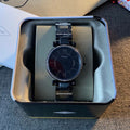 Fossil Carlie Black Dial Black Steel Strap Watch for Women - ES4488