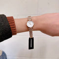 Emporio Armani Gianni T-Bar Mother of Pearl Dial Rose Gold Steel Strap Watch For Women - AR11203
