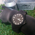 Marc Jacobs Pelly Black Dial Black Silicone Strap Watch for Women - MBM2516