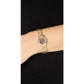 Marc Jacobs Amy Mother of Pearl Black Dial Gold Steel Strap Watch for Women - MBM3275