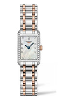 Longines Dolcevita Diamonds Mother of Pearl White Dial Two Tone Steel Strap Watch for Women - L5.258.5.89.7
