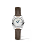 Longines Equestrian Mother of Pearl Dial Brown Leather Strap Watch for Women - L6.136.0.87.2