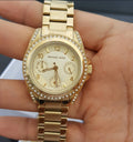 Michael Kors Blair Gold Dial Gold Steel Strap Watch for Women - MK5639