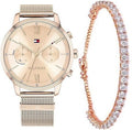 Tommy Hilfiger Blake Quartz Gold Dial Gold Mesh Bracelet Watch for Women - 1782303