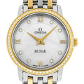 Omega De Ville Prestige Quartz Diamonds Mother of Pearl Dial Two Tone Steel Strap Watch for Women - 424.25.27.60.55.001
