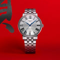 Tissot T Classic Carson Premium Powermatic 80 Silver Dial Silver Steel Strap Watch For Men - T122.407.11.033.00