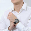 Tommy Hilfiger Blaze Multifunction Black Dial Black Rubber Strap Watch For Men - 1792028
