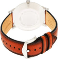 Fossil Minimalist Blue Dial Brown Leather Strap Watch for Men - FS5304