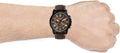 Fossil Grant Chronograph Brown Dial Brown Leather Strap Watch for Men - FS5088