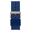 Guess Navigator Chronograph Blue Dial Blue Rubber Strap Watch for Men - GW0264G4