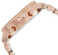 Fossil Boyfriend Chronograph Rose Gold Dial Rose Gold Steel Strap Watch for Women - ES3380