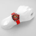 Gucci Dive Quartz Red Dial Red Rubber Strap Watch For Men - YA136315