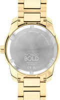 Movado Bold Verso Gold Dial Gold Steel Strap Watch for Men - 3600861