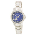 Bulova Crystal Collection Blue Mother of Pearl Dial Silver Steel Strap Watch for Women - 96L238