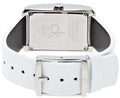 Calvin Klein Window White Dial White Leather Strap Watch for Women - K2M23120