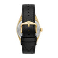 Fossil Everett Automatic Skeleton Black Dial Black Leather Strap Watch for Men - ME3208