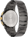 Versace Greca Icon Quartz Black Dial Black Steel Strap Watch For Men - VEZ900521