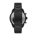 Fossil Bronson Chronograph Black Dial Black Steel Strap Watch for Men - FS5712